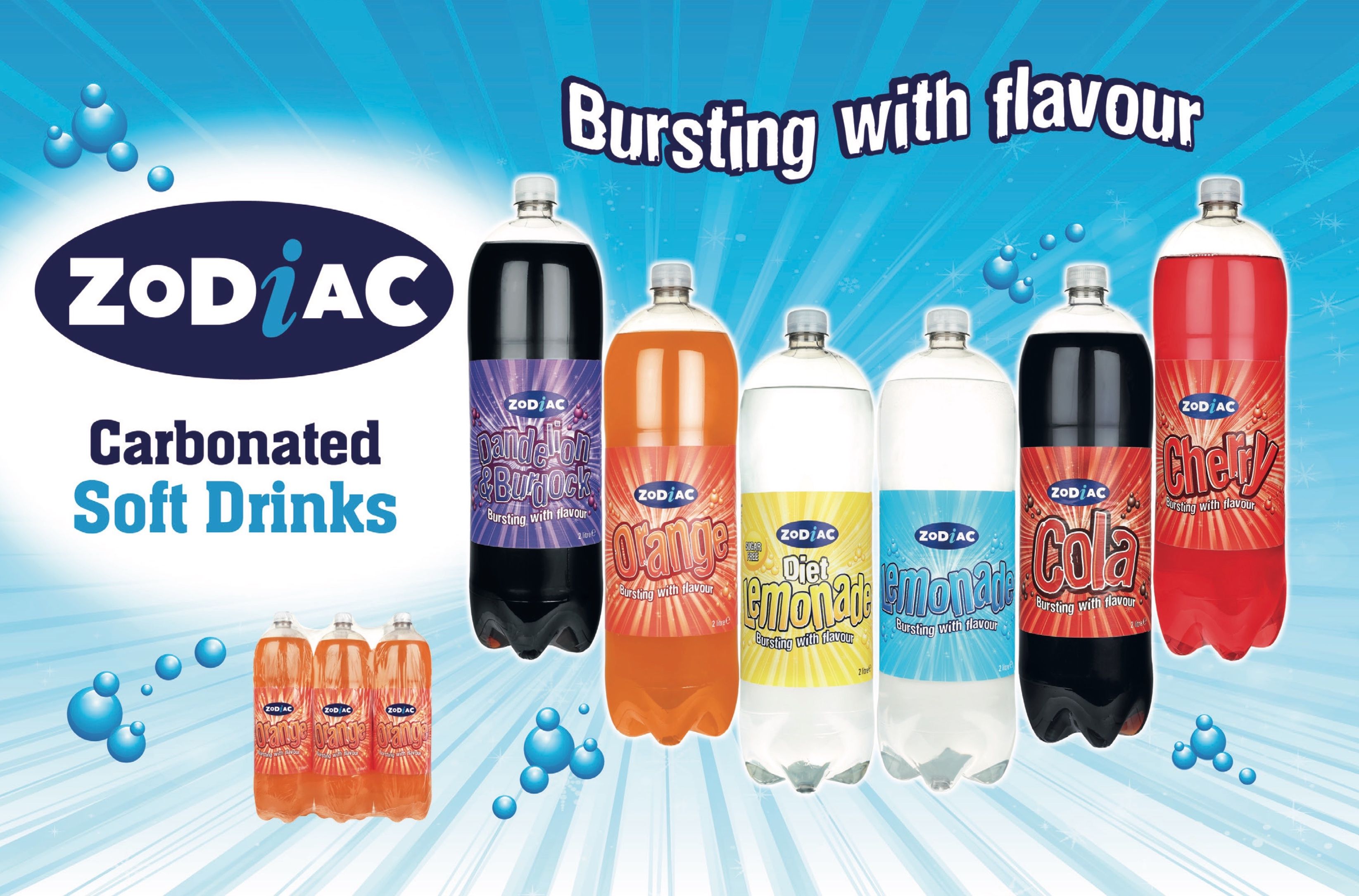 Zodiac 2 litre carbonated soft drinks